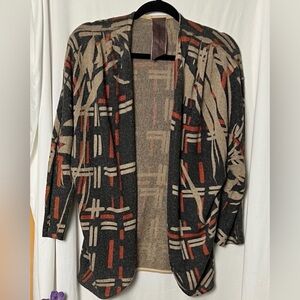 Moon Collection Stylish Women's Patterned Cardigan Size XL
